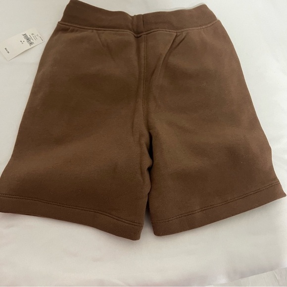 Gap Kids Relaxed Fleece Small Logo Pull-On Shorts Brown & Burnt Orange EUC - Picture 10 of 13
